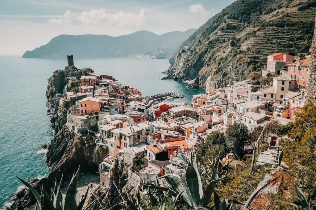 city, mountains, coast, houses, village, town, nature, townscape, coastal, sea, italy, riomaggiore